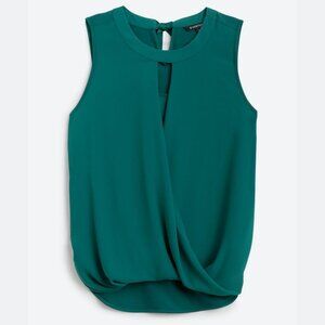 41 Hawthorn Clearwater Mixed Material Surplice Blouse